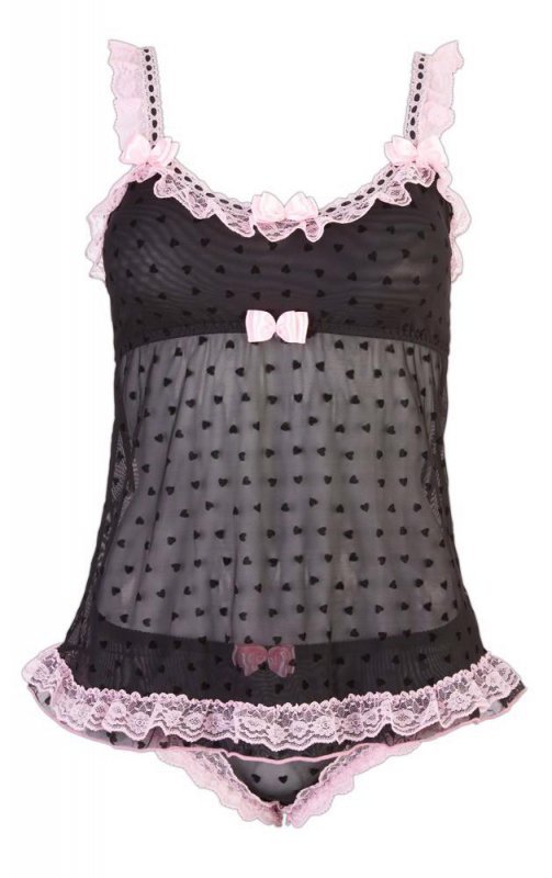 Seksowna bielizna Cottelli top + majteczki S