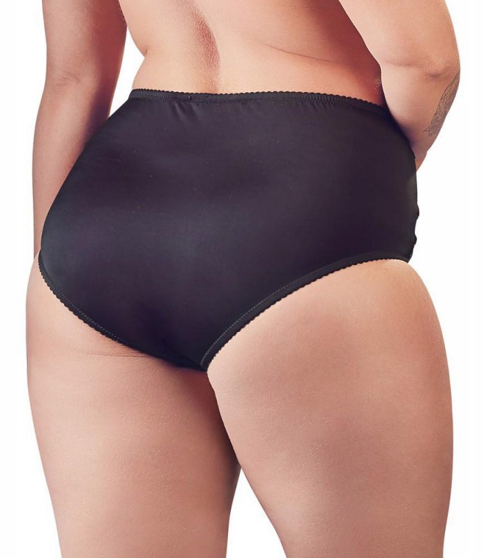 Czarne sex figi z wysokim stanem Cottelli 2XL