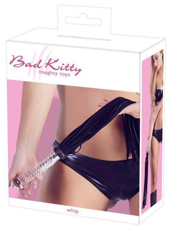 Pejcz flogger glass do sex dominacji i chłosty