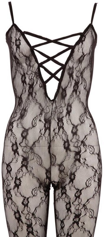 Uwodzicielski bodystocking koronkowy kombinezon erotyczny L/XL