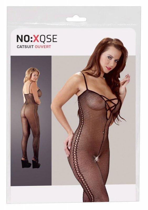 Uwodzicielski bodystocking kombinezon erotyczny  L/XL