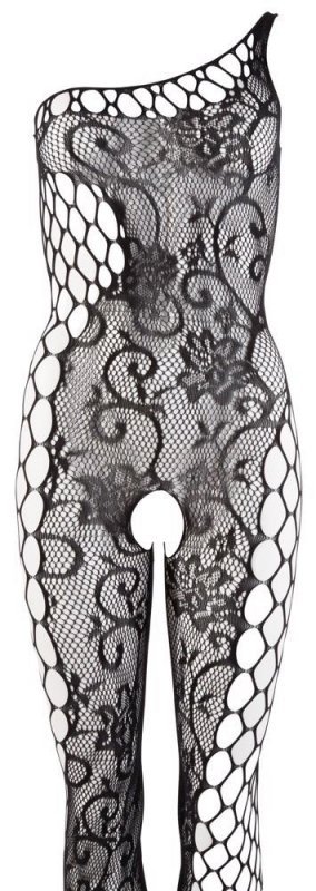 Seksowny bodystocking kombinezon erotyczny na jedno ramię S-L