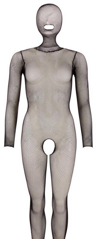 Uwodzicielski bodystocking kombinezon z zakrytą twarzą S-L
