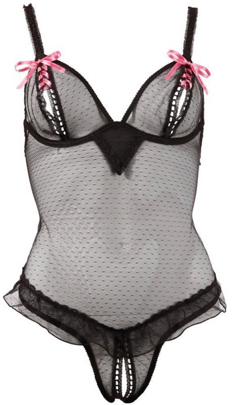 Seksowna bielizna body z otworem Cottelli 80B/M