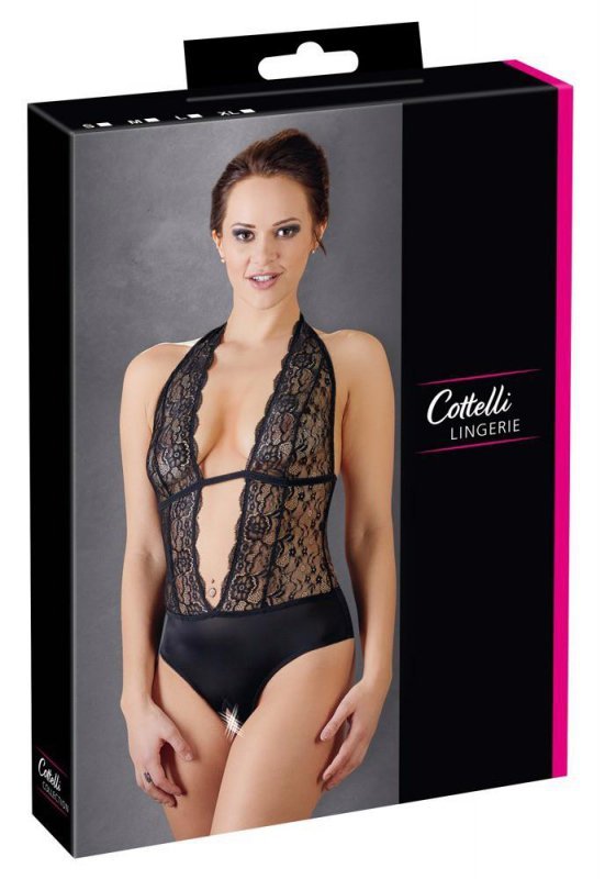 Czarne sex body erotyczne z dziurką Cottelli M