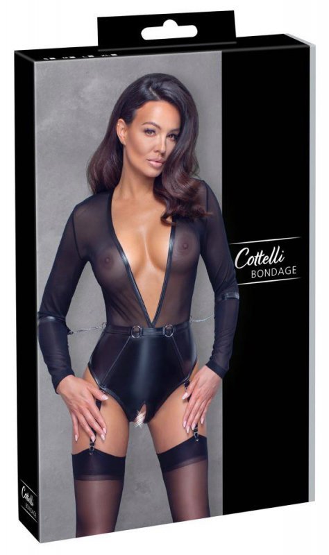 Seksowna bielizna body z wiązaniamI Cottelli XL