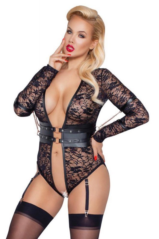 Sex bielizna erotyczna body Cottelli 2XL