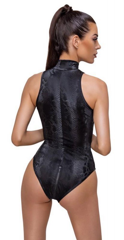 Sex bielizna body skóra węża zamek Cottelli S