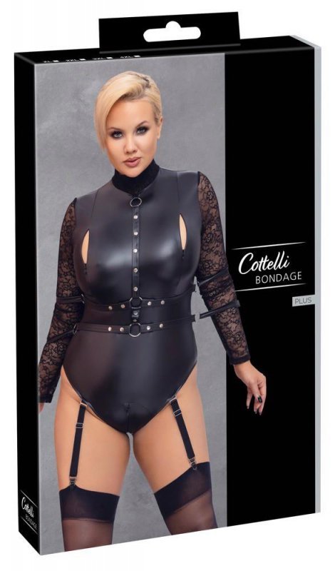 Seksowna bielizna body Cottelli z wiązaniami 2XL