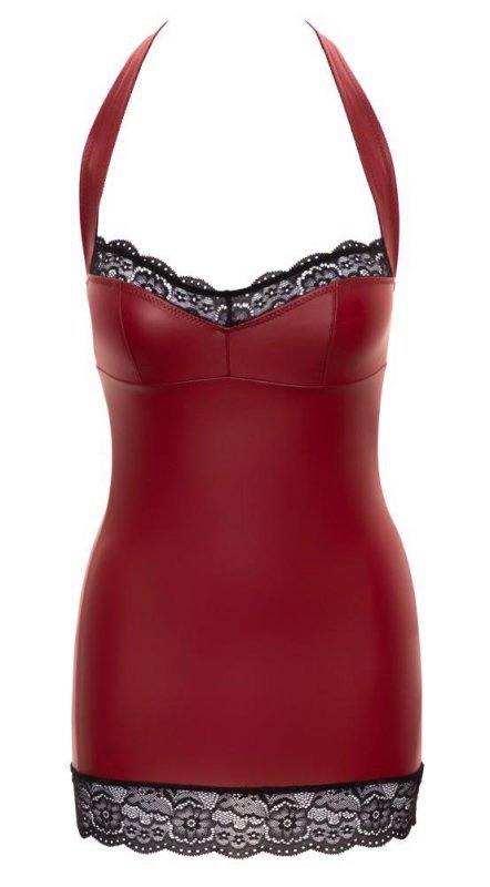 Erotyczna sukienka czerwona mini koronka Cottelli  L