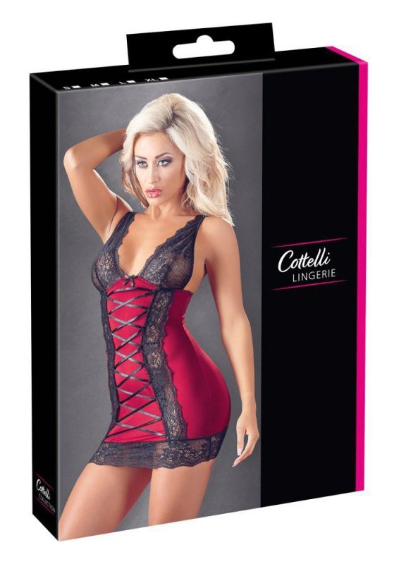 Seksowna obcisła koszulka babydoll Cottelli  XL
