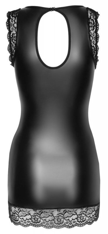 Sukienka sexy mini czarna z koronką Cottelli XL