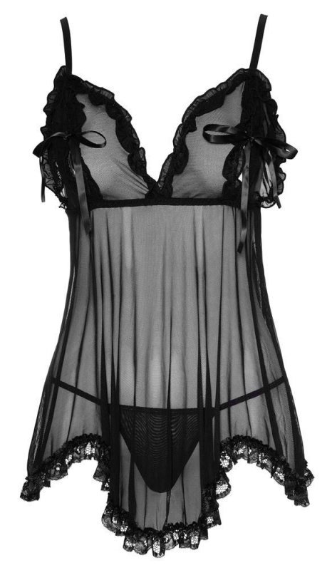 Seksowna zwiewna koszulka babydoll Cottelli  M