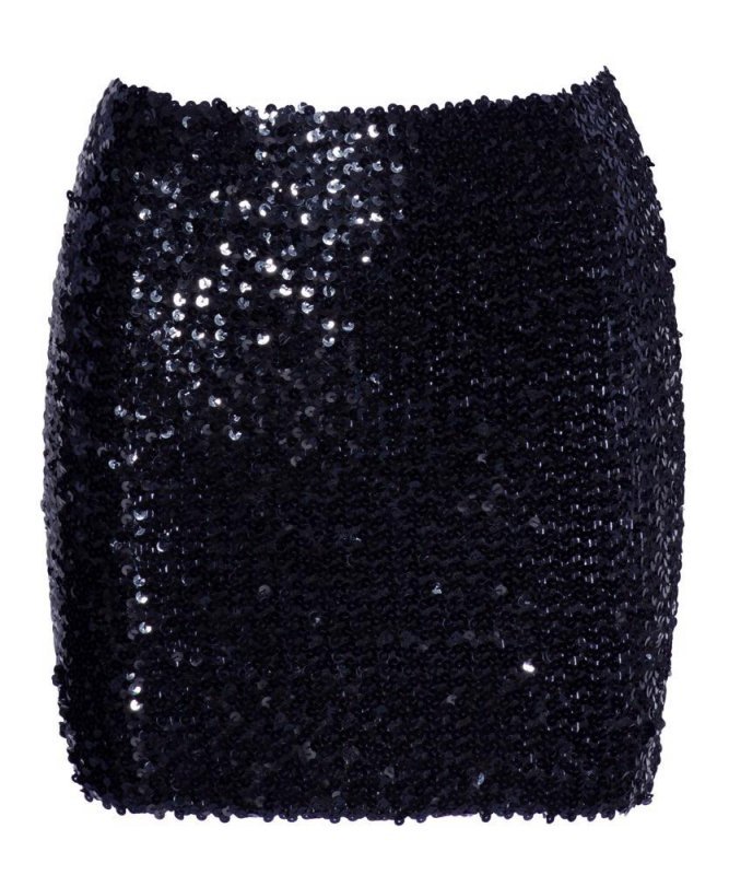 Spódniczka mini cekinowa czarna  Cottelli M