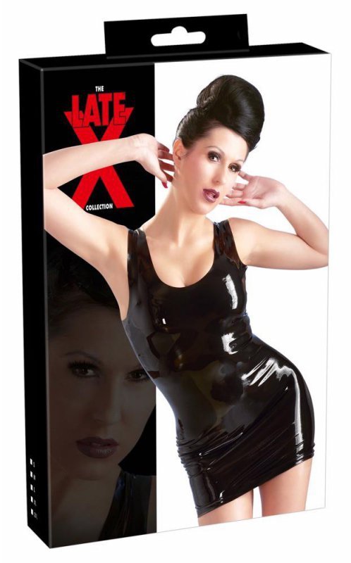 Latex mini dress XL