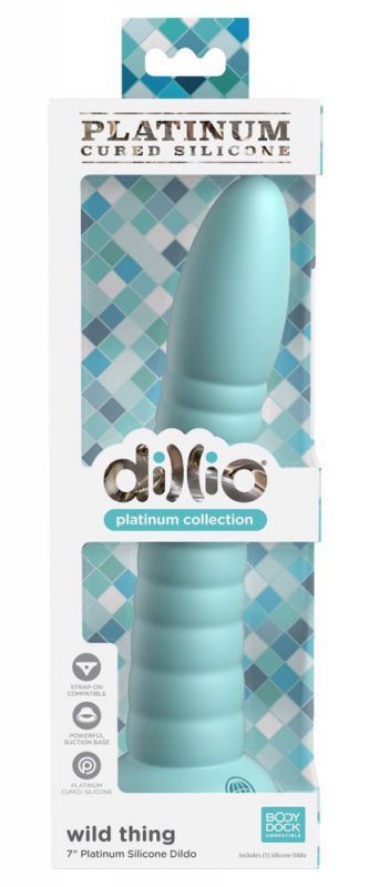 Dildo z przyssawką penis 17,8 cm