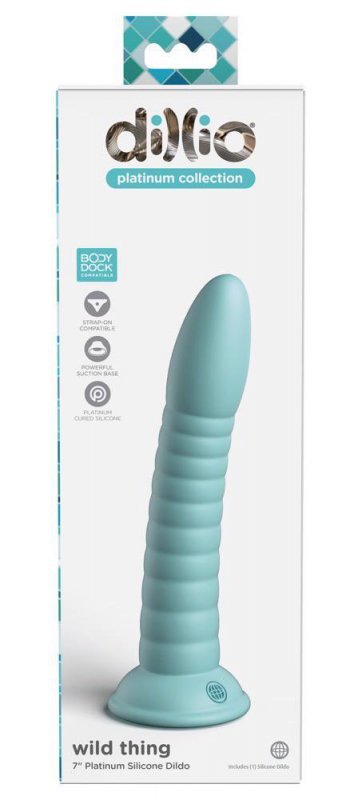 Dildo z przyssawką penis 17,8 cm