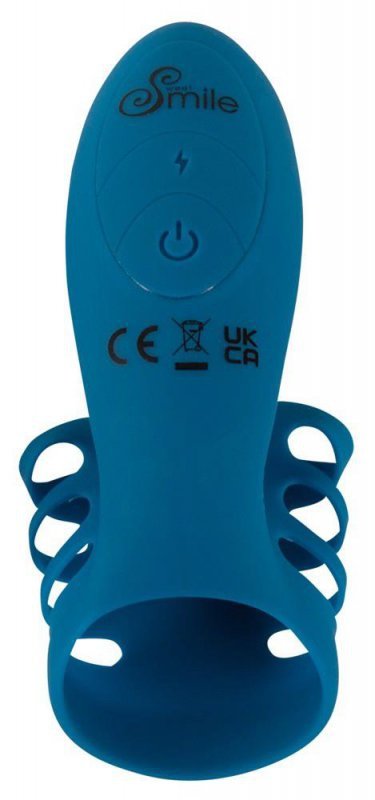 Pierścień na penisa wibrujący z masażem łechtaczki Smile Cock Ring