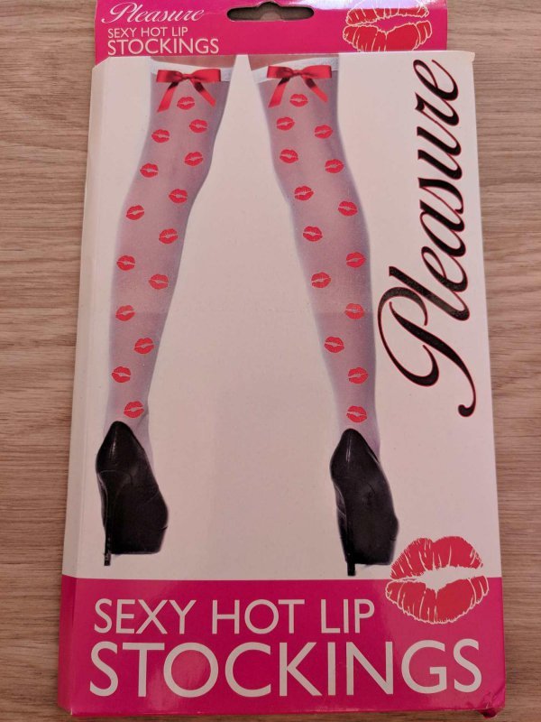 Pleasure sexy hot lip stockings