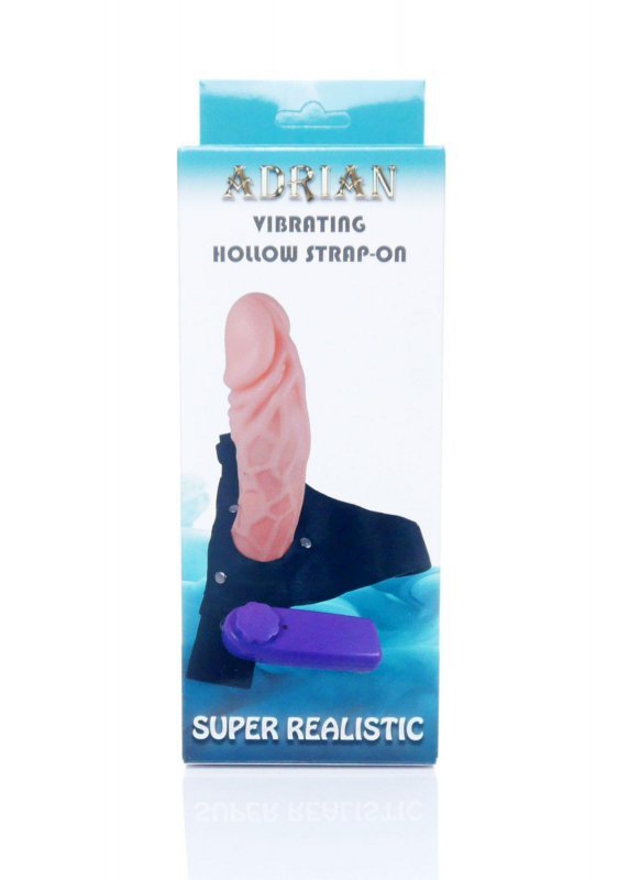 Realistyczna żylasta proteza penisa dildo strap on z funkcją wibracji