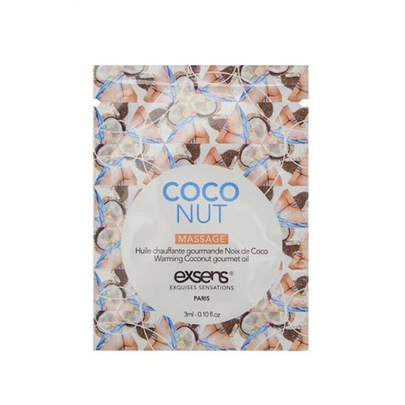 Rozgrzewający olejek do masażu Coconut Sachet (3 ml x 10 szt.)