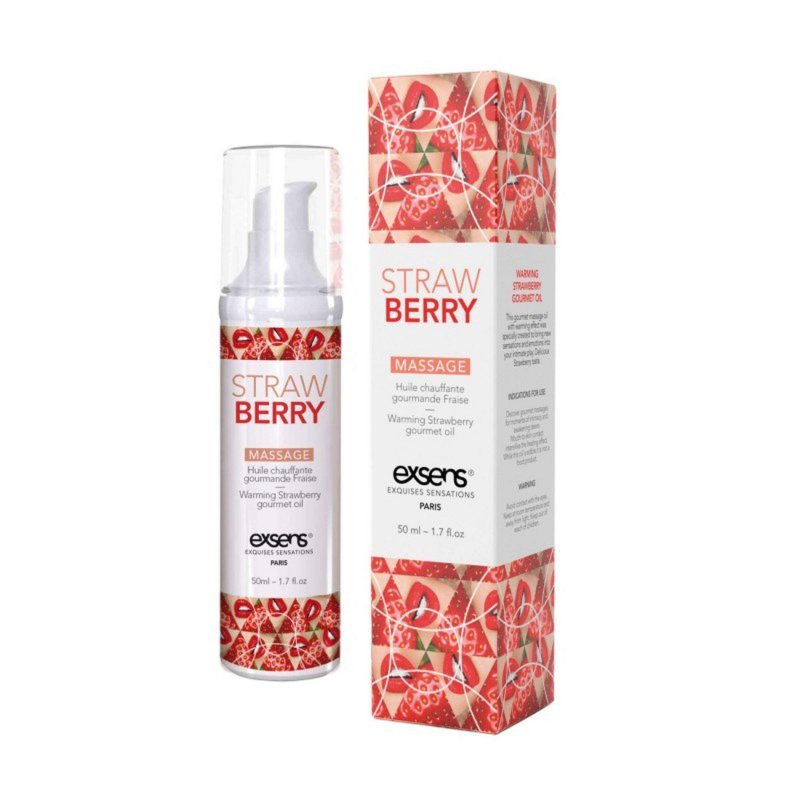 Rozgrzewający olejek do masażu erotycznego Strawberry  50 ml