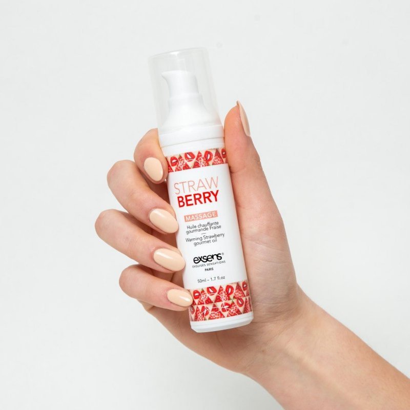 Rozgrzewający olejek do masażu erotycznego Strawberry  50 ml