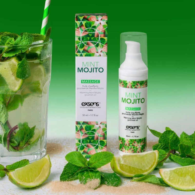 Rozgrzewający olejek do masażu erotycznego Mint Mojito  50 ml