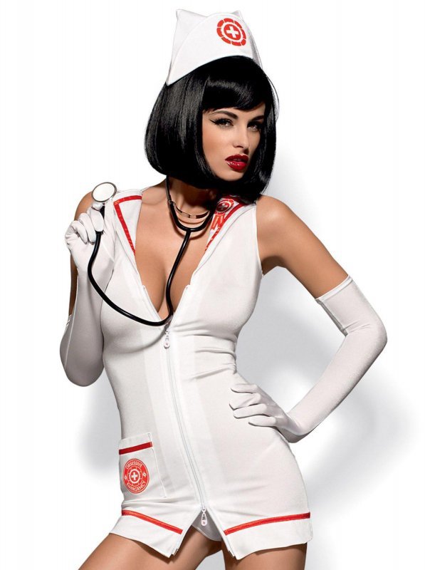 Obsessive kostium Emergency dress pielęgniarka S/M + stetoskop