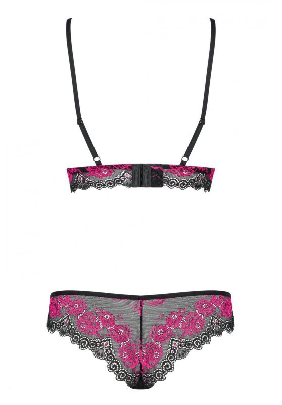 Obsessive Tulia komplet 2-częściowy czarny  M/L