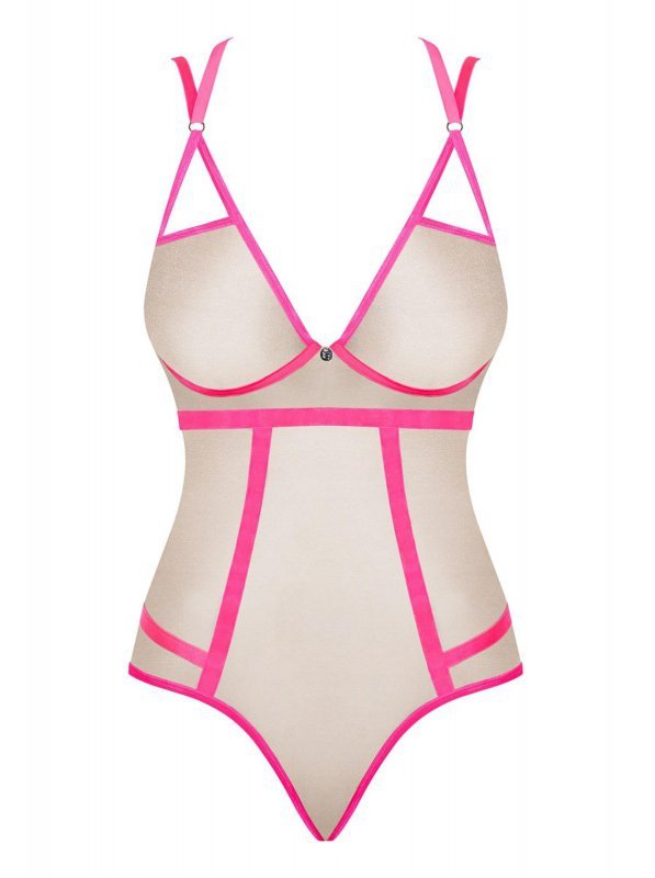 Obsessive Nudelia body różowe  S/M