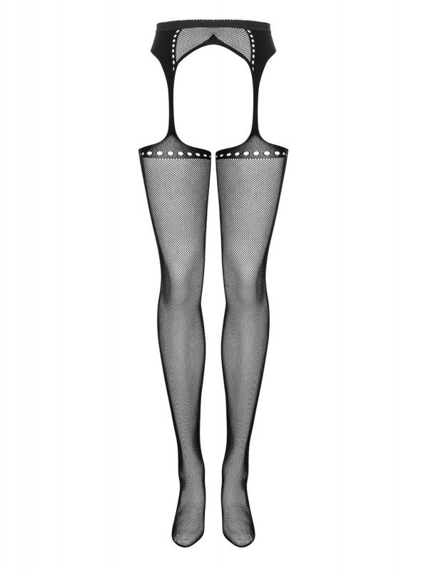 Obsessive Garter stockings S314 czarny  S/M/L