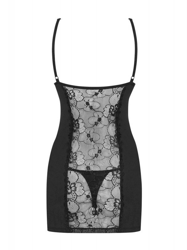 Obsessive Heartina koszulka i stringi czarna  S/M