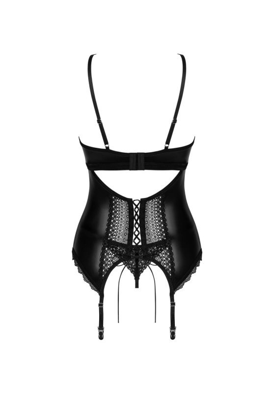 Bielizna erotyczna duży dekolt Norides gorset i stringi XL/2XL