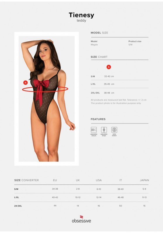 Obsessive Tienesy body 2XL/3XL