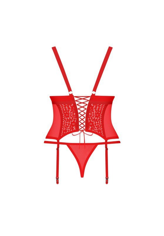 Obsessive Blossmina gorset i stringi 6XL/7XL