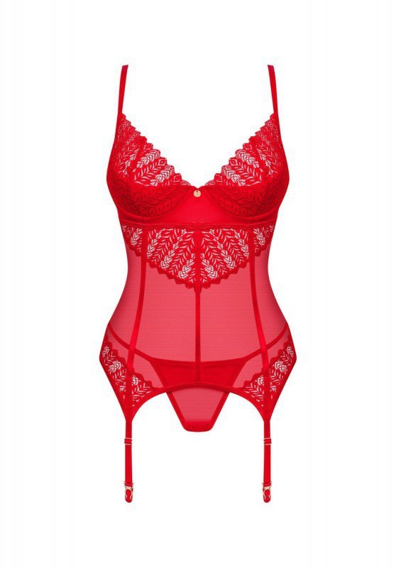 Ingridia czerwony gorset i stringi  M/L