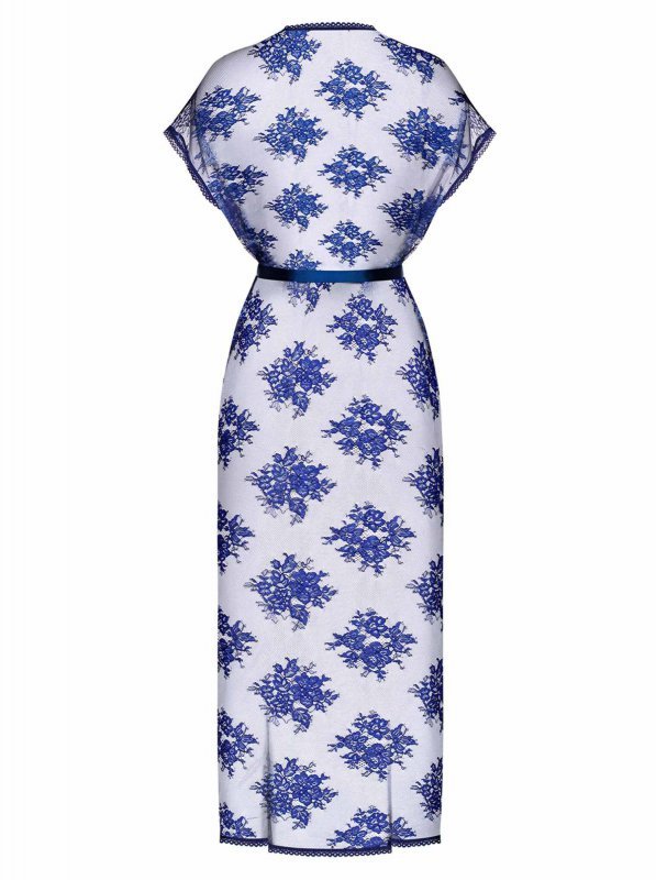 Obsessive Flowlace peniuar niebieski L/XL