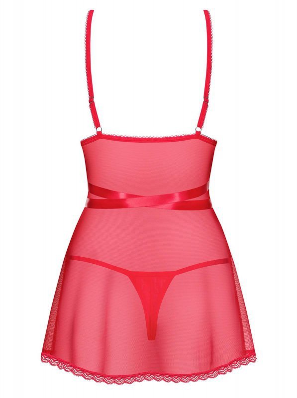 Obsessive koszulka nocna Lovlea babydoll czerwona L/XL