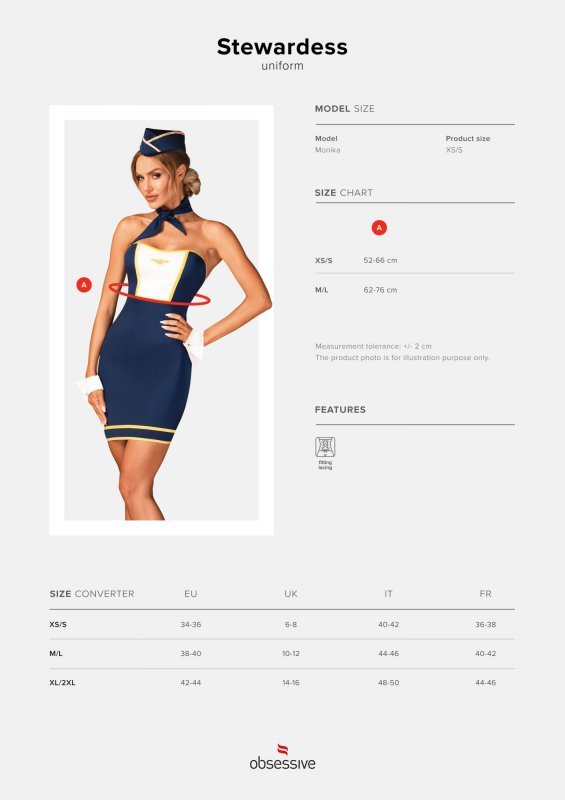 Obsessive kostium Stewardessa uniform   XS/S