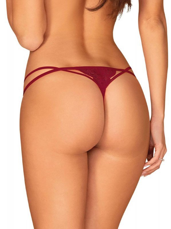 Obsessive Ivetta stringi czerwone L/XL