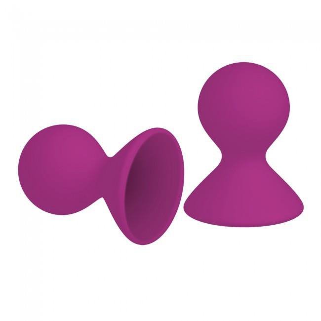 Pompka Me You Us dual masseuse silicone nipple suckers 2 pack purple