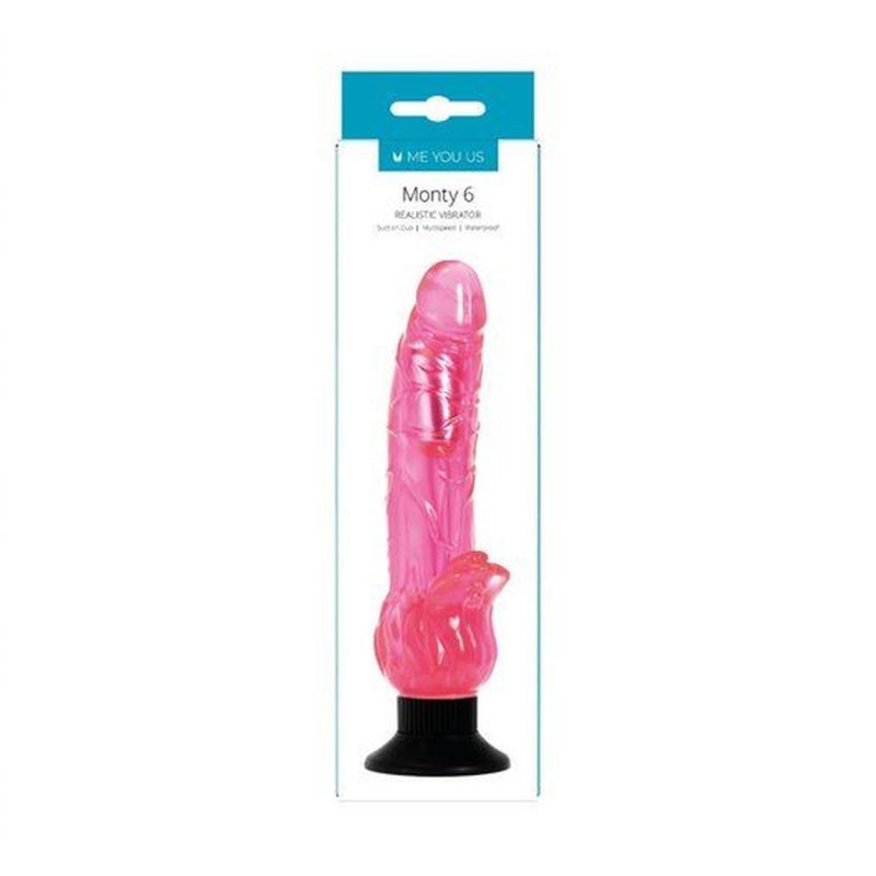 Żelowy realistyczny wibrator masażer łechtaczki 21 cm