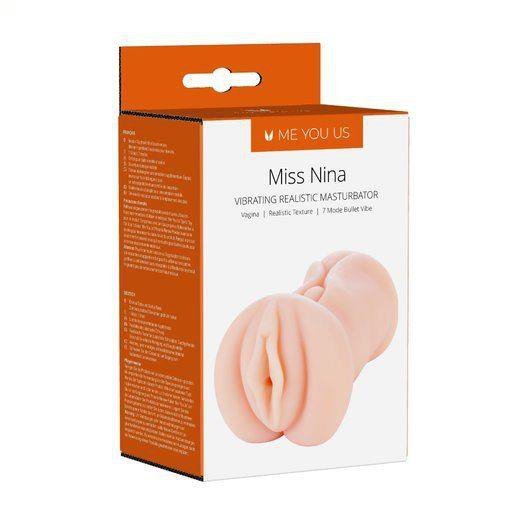 Masturbator Me You Us Miss Nina Premium vibrating realistic masturbator flesh