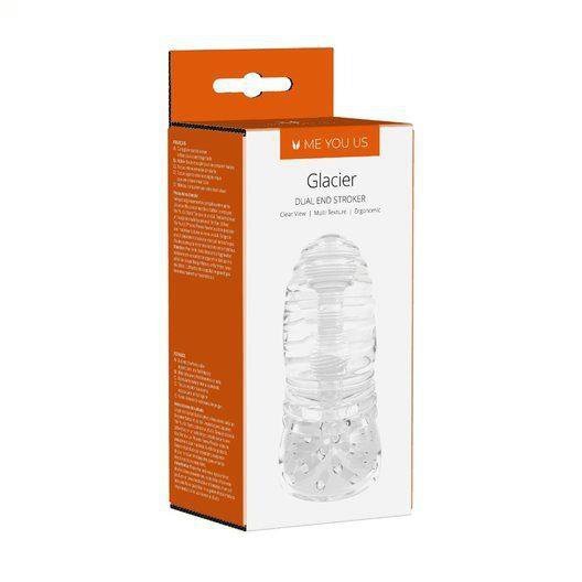 Masturbator Me You Us Glacier Dual End Stroker male masturbator transparent
