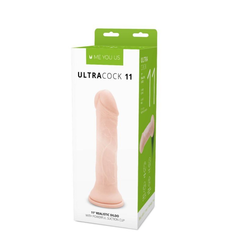 Cielisty dildo penis na przyssawce 28 cm