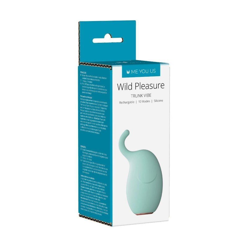 Me You Us Wild Pleasure trunk vibrator turquoise