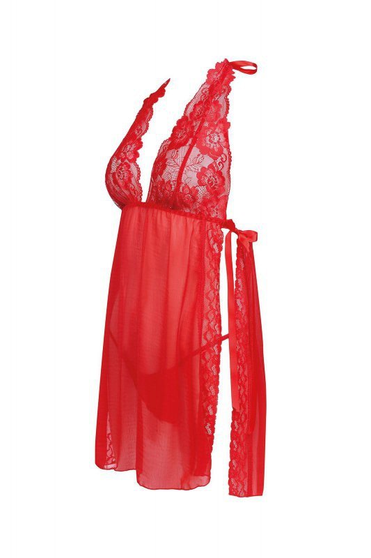 Bielizna Belinda (halka czerewona+ stringi) 2XL / 3XL