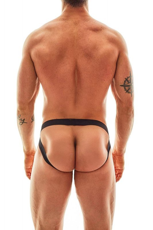 Męskie jockstrapy majtki moro khaki z odkrytymi pośladkami Electro jock strap L