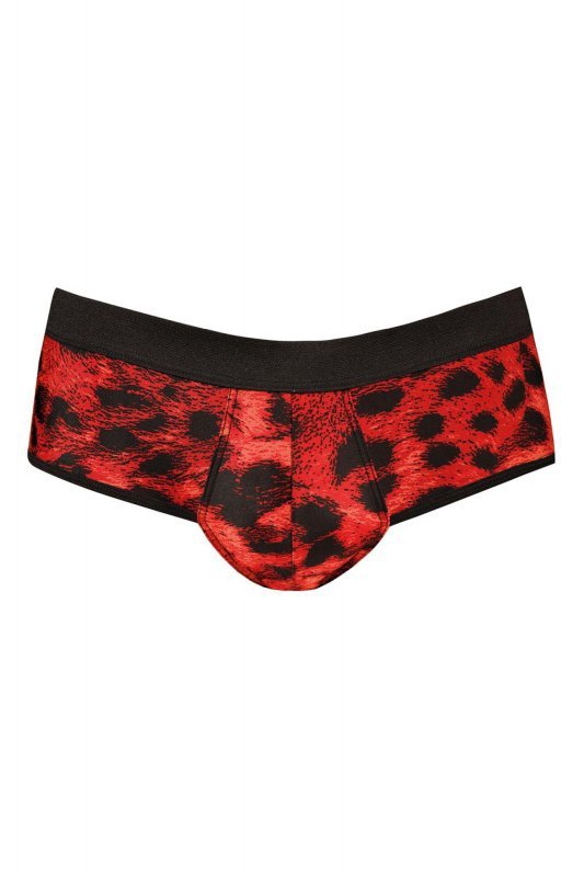 Seksowne czerwona pantera męskie bokserki jockstrapy odkryte Savage jock bikini 